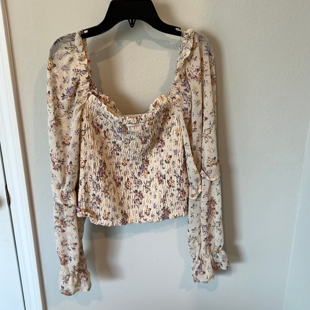 Floral off the shoulder top